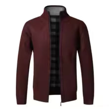 Cardigan Terra Hombre Slim Fit con Cierre Completo
