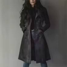 Abrigo Cortavientos Mujer — Ante Sintético Slim Fit Otoño-Invierno 2026