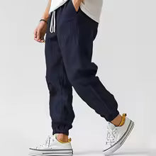 Harem Pants Hombre Cotton Linen Streetwear Joggers 2026