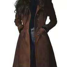 Abrigo Cortavientos Mujer — Ante Sintético Slim Fit Otoño-Invierno 2026
