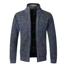 Cardigan Terra Hombre Slim Fit con Cierre Completo