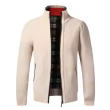 Cardigan Terra Hombre Slim Fit con Cierre Completo