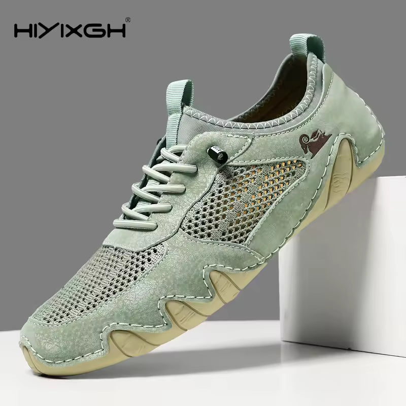 Sneakers Casuales Hombre – Malla Transpirable Color Sólido