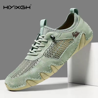 Sneakers Casuales Hombre – Malla Transpirable Color Sólido