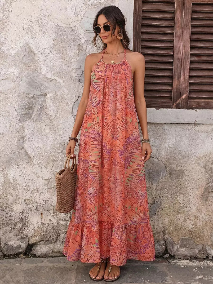 Vestido Largo Bohemio Tropical